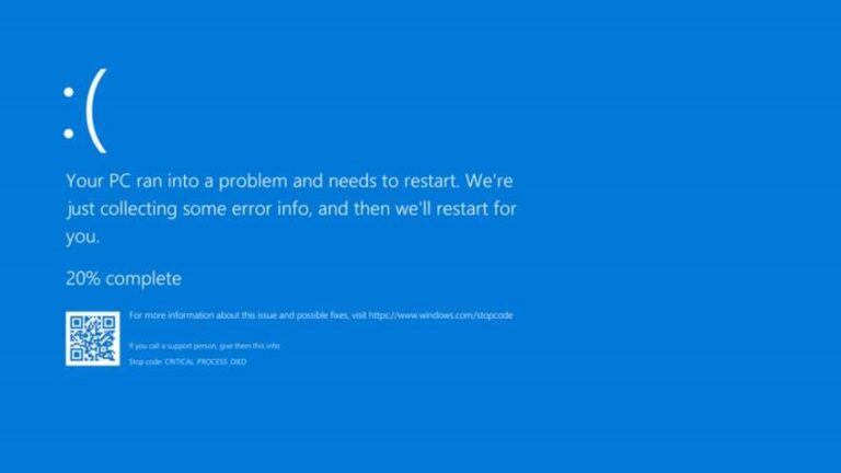Microsoft змінить “синій екран смерті”
