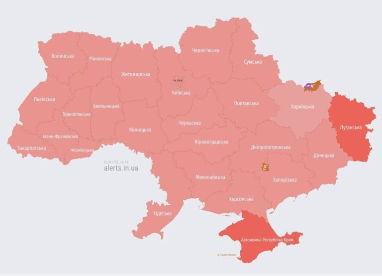 В Україні оголошена масштабна повітряна тривога через зліт МіГ-31К
