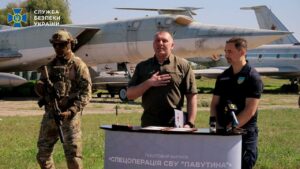 СБУ та Укрпошта провели урочисте погашення марки, присвяченої унікальній спецоперації «Павутина»