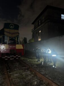 У Києві на станції «Дарниця» загорівся локомотив Укрзалізниці