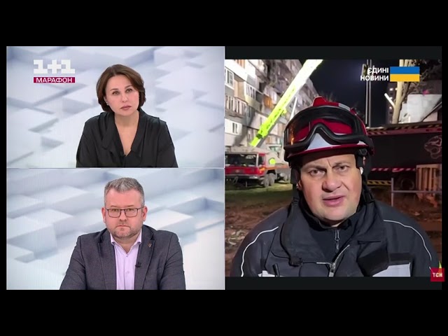 Голова ДСНС України Андрій Даник в ефірі телемарафону “Єдині новини”