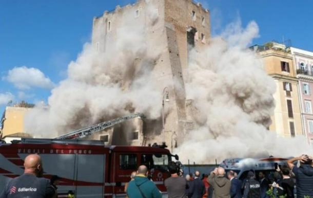Обвал вежі в Римі: Італія вимагає офіційних вибачень від Росії