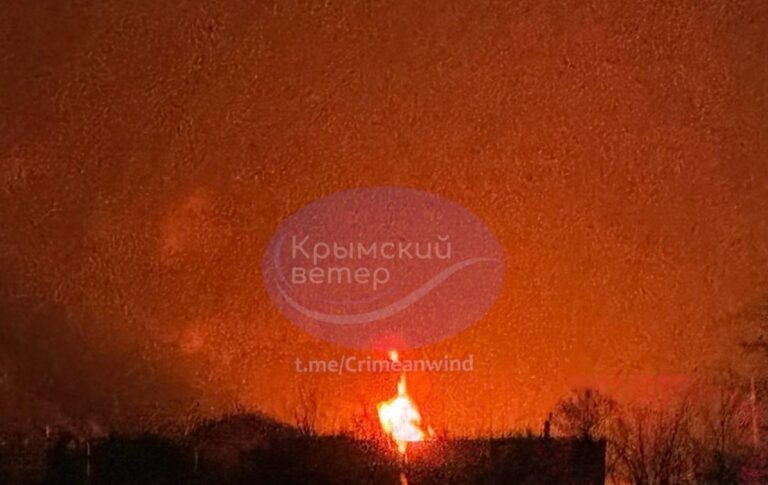 У Криму сталася пожежа на нафтобазі – соцмережі