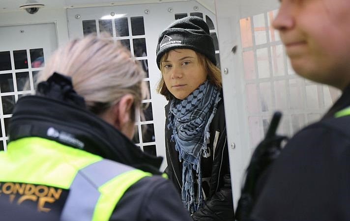 Ґрету Тунберґ відпустили після затримання в Лондоні