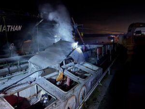 У портах Одещини обстрілом пошкоджені елеватори та іноземні судна