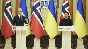 Спілкування Володимира Зеленського і Йонаса Гара Стере з медіа