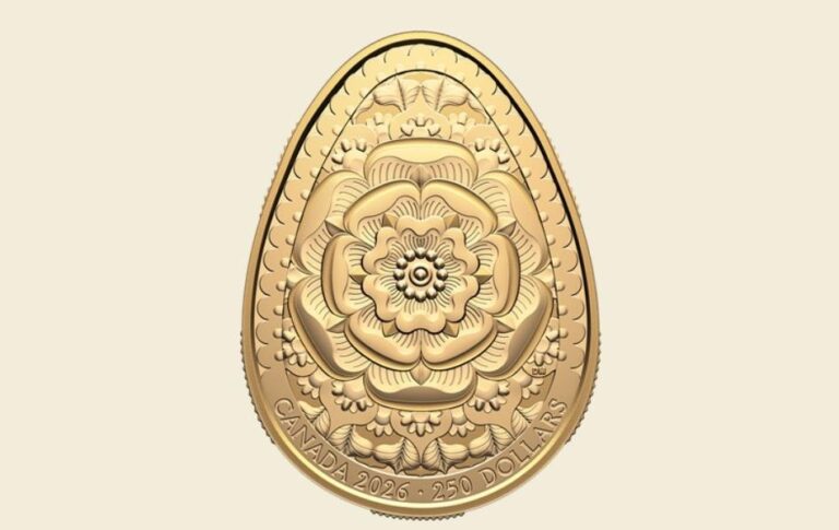 Канада випустила золоту монету у вигляді української писанки