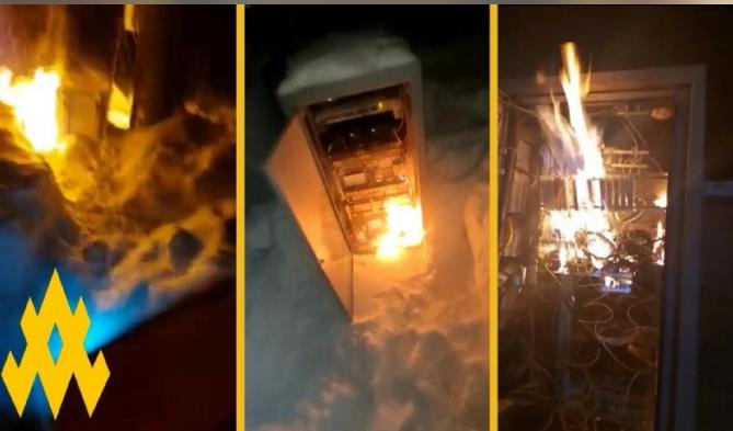 У РФ партизани спалили три антени РЕБ