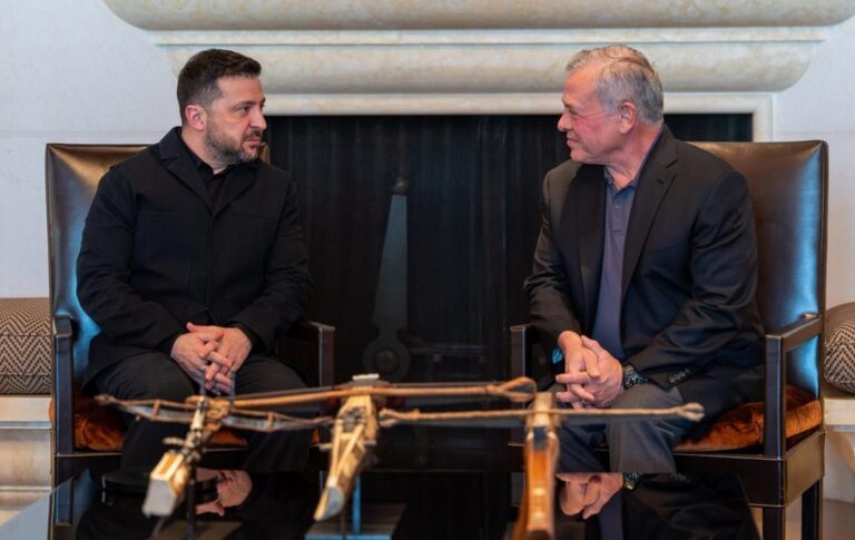 Зеленський і король Йорданії обговорили партнерство у сфері безпеки