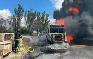 У Слов’янську дрон атакував вантажівку з пальним на АЗС